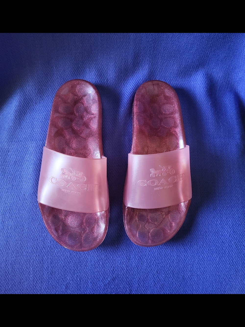 Coach Pink Slide Sandals - Women's Slip-On Slides - Picture 6 of 8